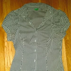 United Colors of Benetton Fitted Button Down Top